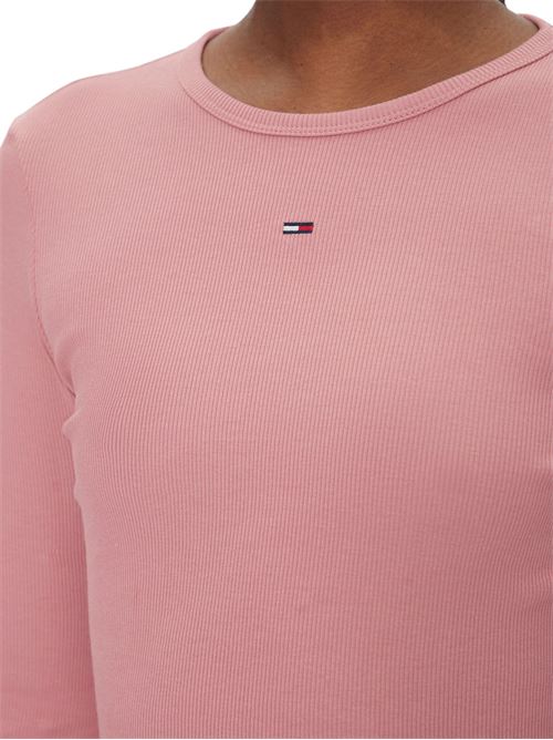 T-shirt rosa in cotone Tommy Jeans | DW0DW17387TI0
